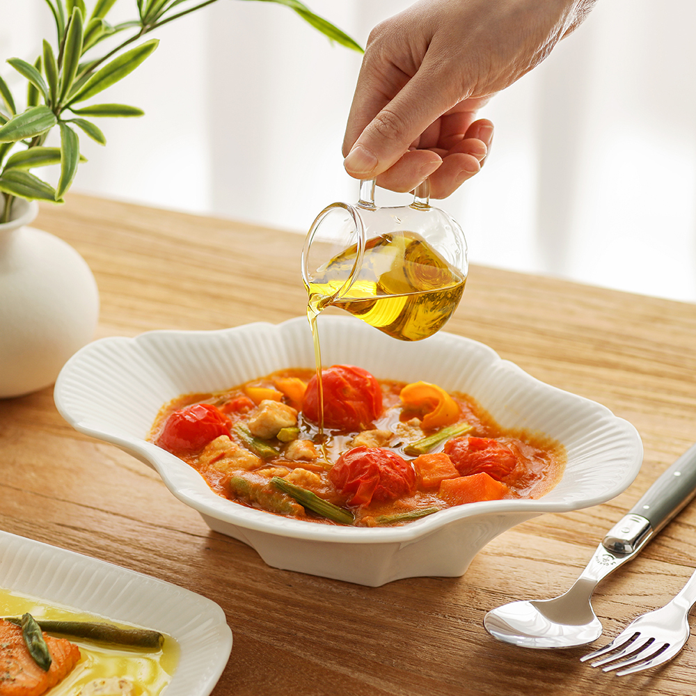 메종오브제 순백 화이트 도자기 오발 그라탕기