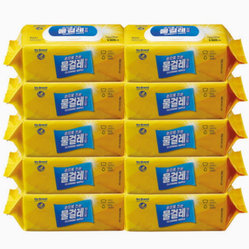 이마트 노브랜드 손으로 쓰는 물걸레 청소포 100매