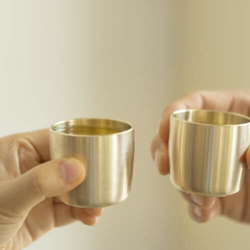 놋담 방짜유기 모던술잔