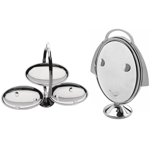 Alessi 안나공 접이식 케이크 스탠드 실버 해외구매