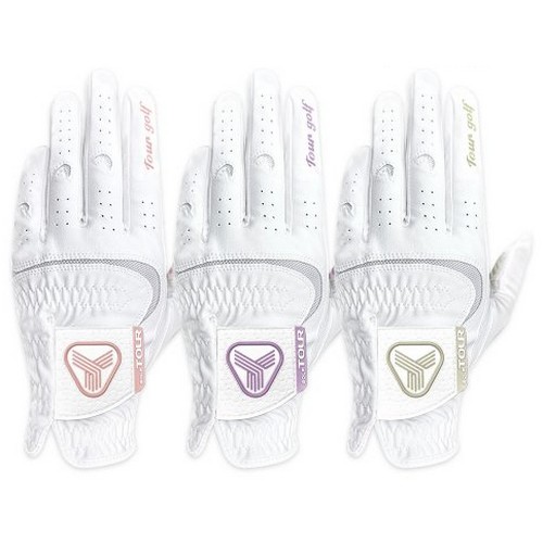 파워그립 화이트 여성용 골프장갑 TGW-10