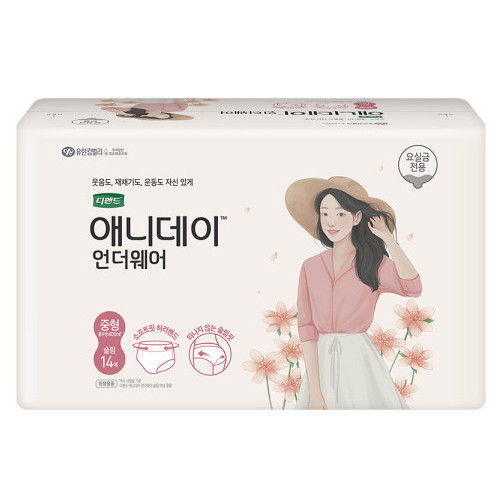 디펜드 애니데이 언더웨어 중형 14개