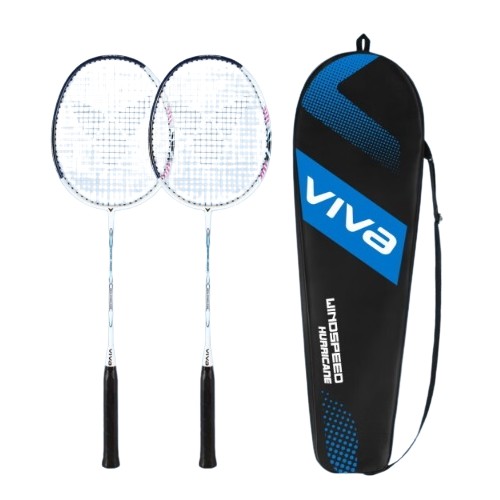 비바  윈드스피드 허리케인 배드민턴 라켓 2p + 풀커버 세트