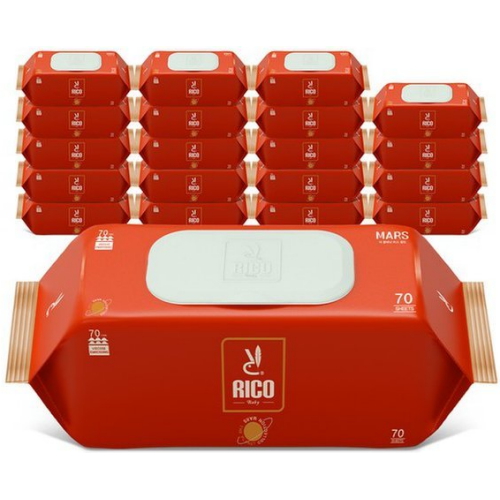 리꼬 더 플래닛 마스 골드 물티슈 캡형 70매