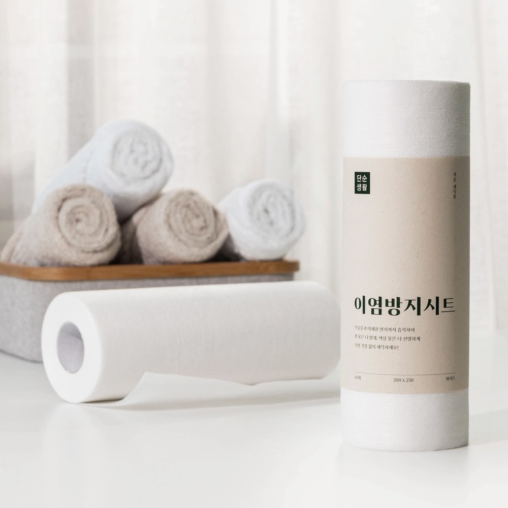 단순생활 이염방지시트 롤타입 60매