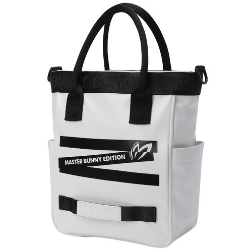 마스터바니에디션  레터링 테이프 토트백 421C3BG654_WH