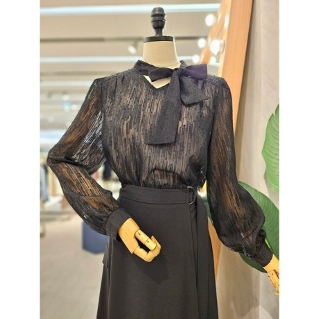 리안뉴욕 F/W V넥린본블라우스 RRHWBL02A