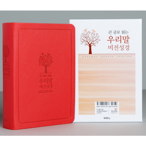 두란노 큰 글로 읽는 우리말 비전성경 소 레드