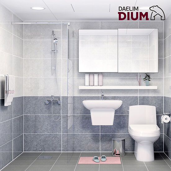 대림바스  세이지블루 슬라이딩 거실욕실