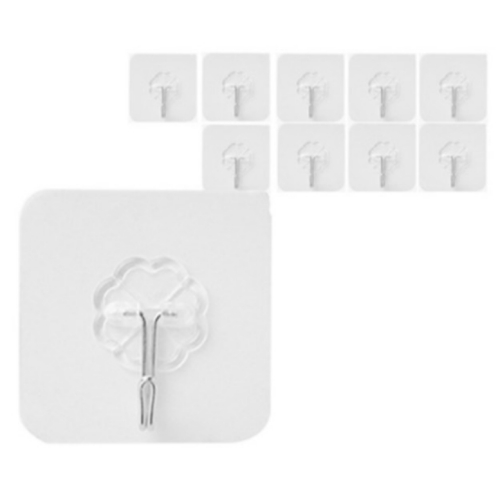 가온엘앤씨 강력투명 접착식 후크걸이