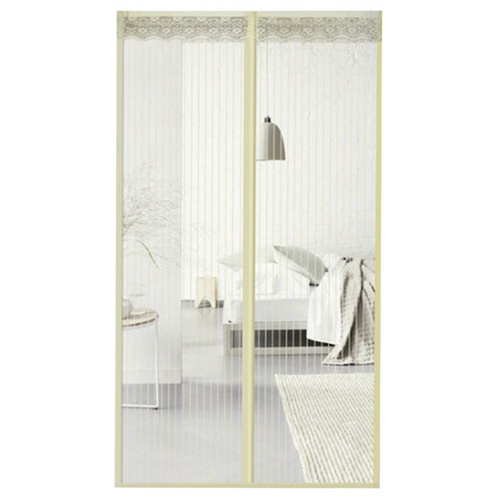 트리 아트도어 스트라이프 문 모기장 베이지