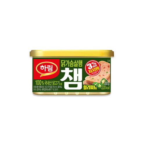 하림  닭가슴살햄 챔 할라피뇨 200g