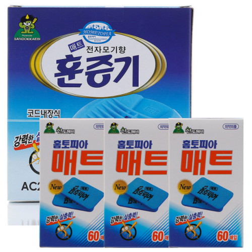 산도깨비 홈토피아 훈증기 + 매트 교체용 180매