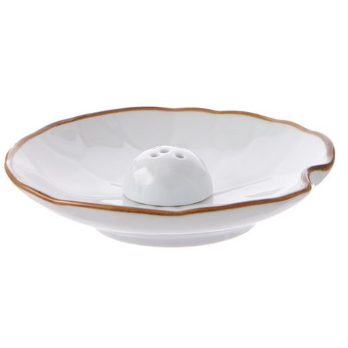 인센스월드 백자연잎 향꽂이 인센스 홀더