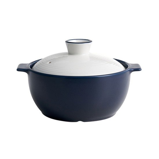 한국도자기  리한 아름팟 무균열 뚝배기 블루