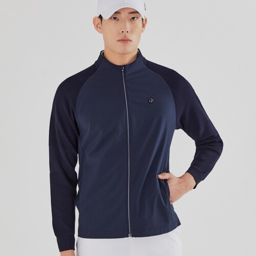 레노마골프 우븐 하이브리드 니트 집업 가디건 RMSCL1202-925