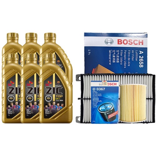 SK엔무브 ZIC 탑 5W30 6L + 보쉬필터 기아 K7 프리미어 2.5 가솔린