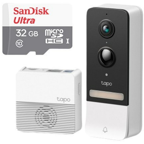 TP-Link  Tapo 무선 스마트 비디오 도어벨 + Sandisk Ultra micro SD 32GB
