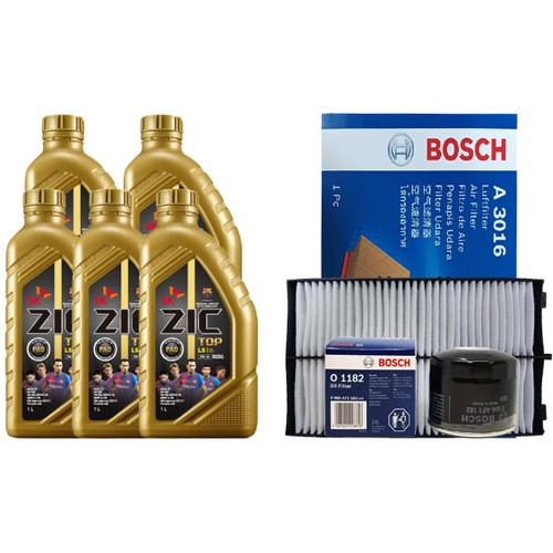 SK엔무브 ZIC 탑 5W30 5L + 보쉬필터 현대 싼타페TM 2.0 가솔린 터보