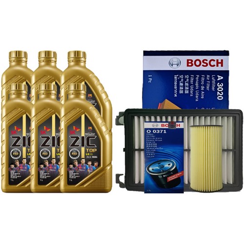 SK엔무브 ZIC 탑 5W30 6L + 보쉬필터 기아 쏘렌토 MQ4 디젤