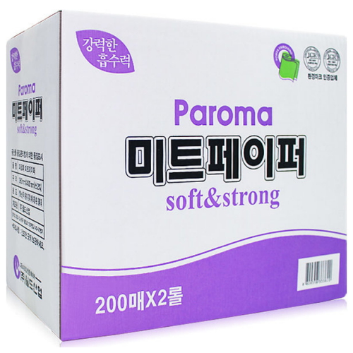 월드산업 파로마 미트페이퍼 흰색 80m 200매 [4팩] - 에누리 가격비교