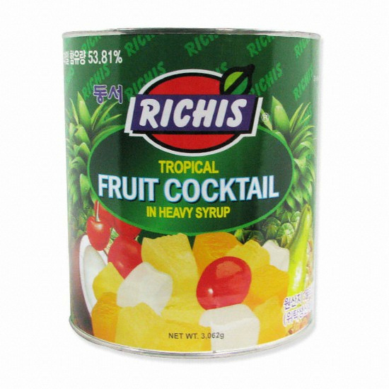 동서식품  리치스 트로피칼 후르츠 칵테일 3kg