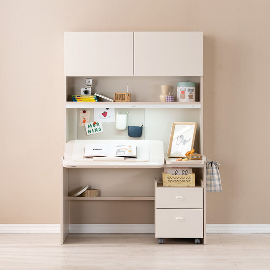 리바트 로넌 플랩도어형 각도높이조절 책상세트