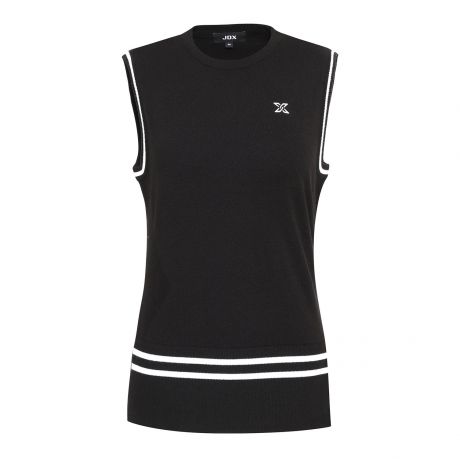 JDX골프 JDX 배색 솔리드 니트 베스트 X1SVU7360BK
