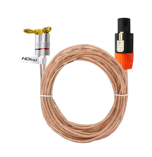 HDTOP  HT-TP GGUK 50C 바나나 to 스피콘 스피커케이블