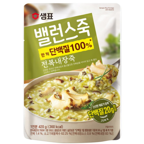 샘표식품  밸런스죽 전복내장죽 420g