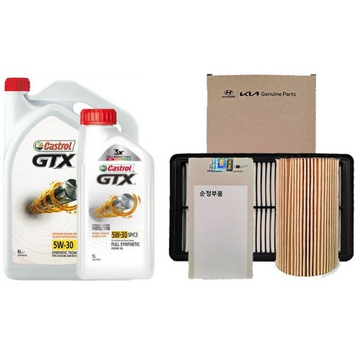 캐스트롤  GTX SP/C3 5W30 7L + 순정필터 기아 올뉴 카니발 YP 디젤