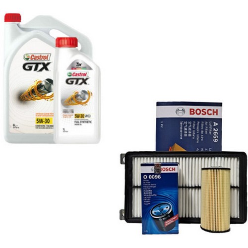 캐스트롤  GTX SP/C3 5W30 7L + 보쉬필터 기아 올뉴 카니발 YP 디젤