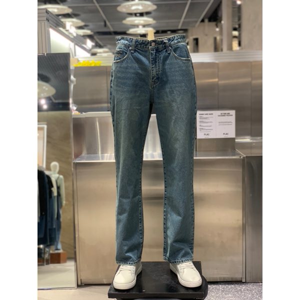 플랙 브러쉬 빈티지 와이드 데님 팬츠 PJTH5DUK595