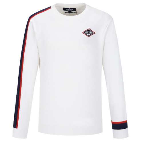 마틴골프 라인 포인트 라운드 니트 스웨터 QM0DNI31130