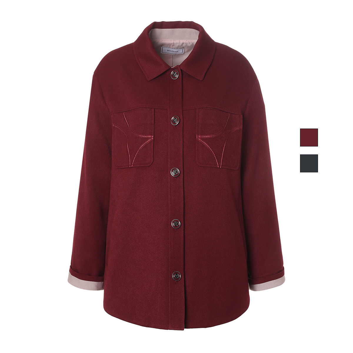 벨리시앙 아웃포켓 버튼 자켓 JK2303