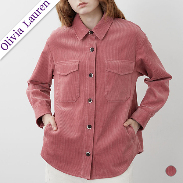 올리비아로렌 여성 코듀로이 셔츠 VVBNL3W9161
