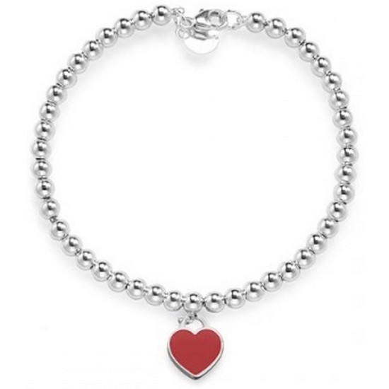 티파니앤코  리턴 투 레드 하트 태그 비드 M 다이아몬드 실버 팔찌 70299607