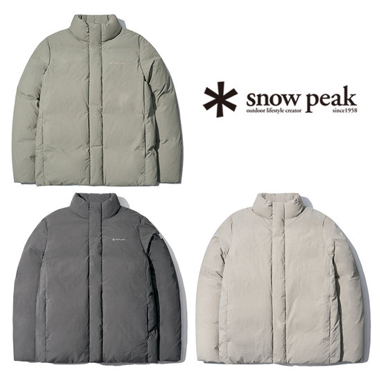 스노우피크  스탠드넥 숏 경량 다운 자켓 S22WMRDJ58