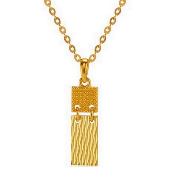 한국금다이아몬드  여자 목걸이 체인 롱 스퀘어 7.5g