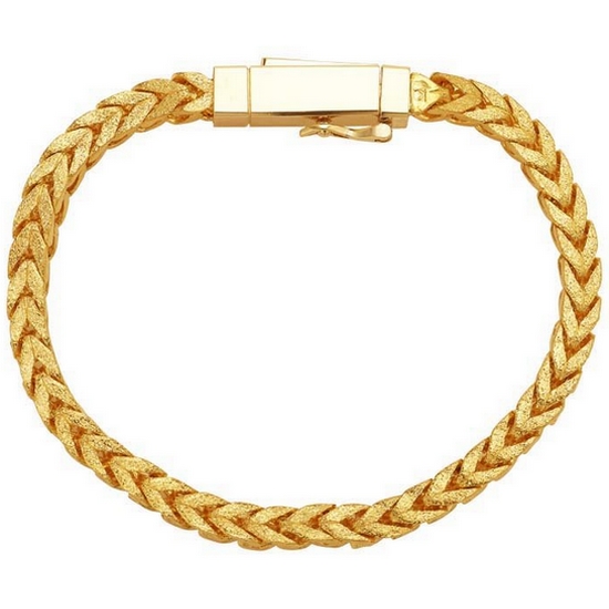 한국금다이아몬드  남자 팔찌 사각 기둥 체인 37.5g