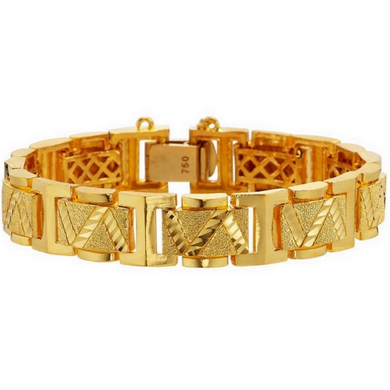 한국금다이아몬드  남자 팔찌 크로노 사각 75g