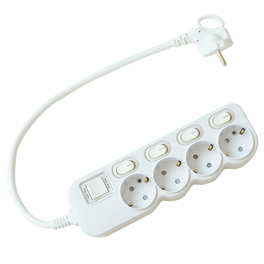 세계  에코파워탭 4구 메인 개별스위치 LED 멀티탭