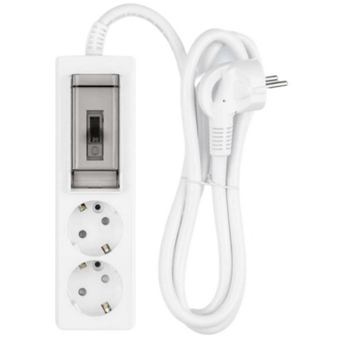 스윗홈  2구 16A 고용량 접지 배선차단 멀티탭 2개