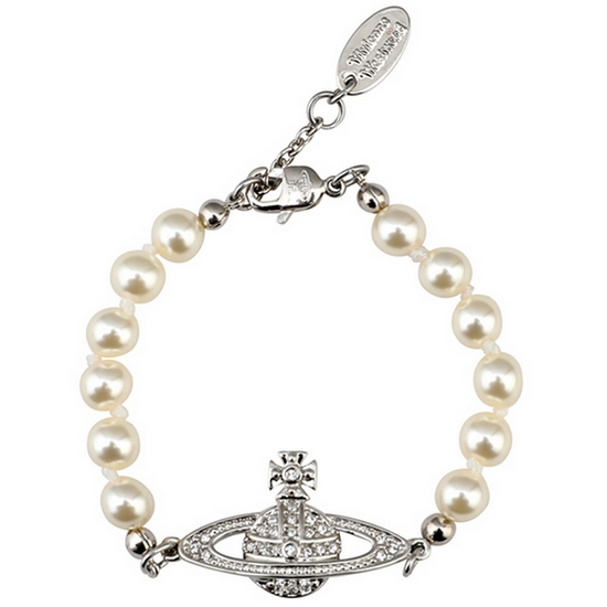 비비안웨스트우드 미니 바스 릴리프 펄 팔찌 61030001 P131