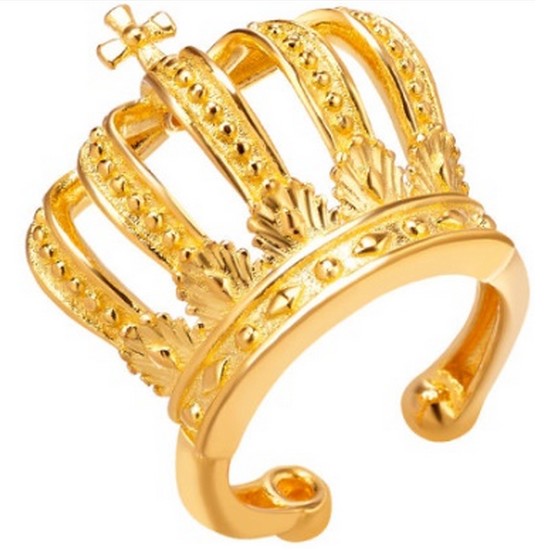 한국금다이아몬드  티아라 왕관 돌반지 공작관 3.75g