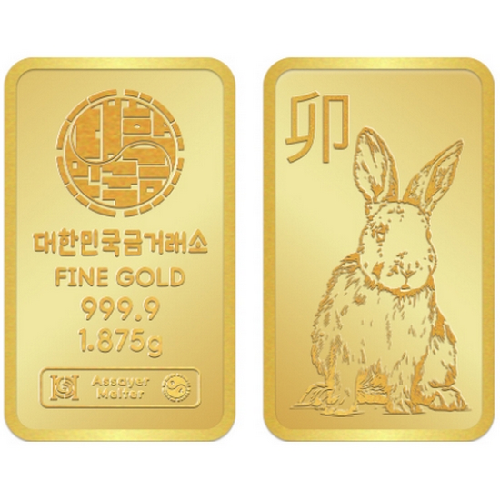 대한민국금거래소  2023 계묘년 토끼 골드바 1.875g