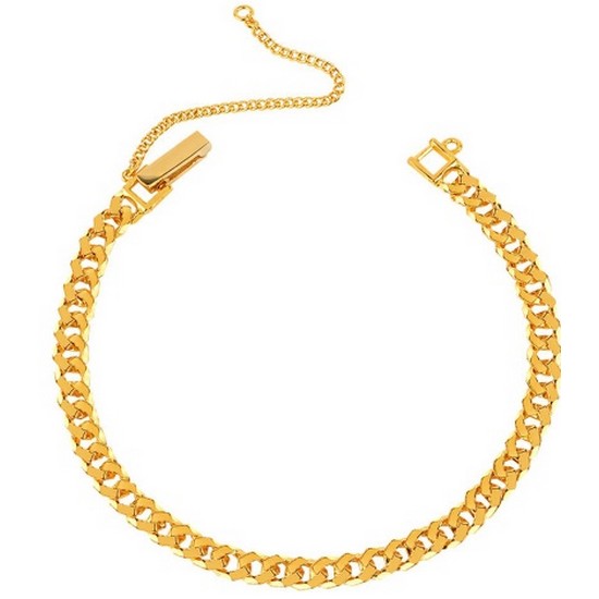 한국금다이아몬드  여자 금팔찌 팔각 체인 11.25g