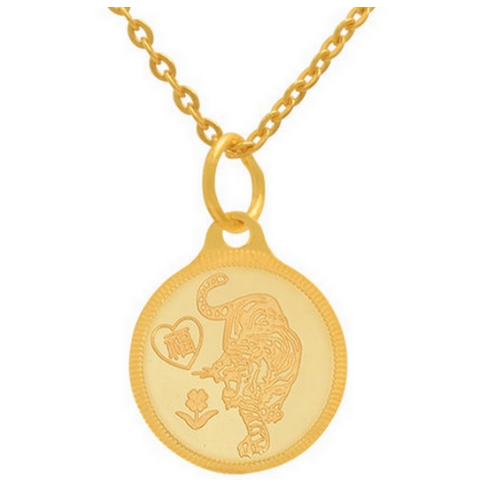 혼골드모아 골드모아 아기 목걸이 신 호랑이 5.62g