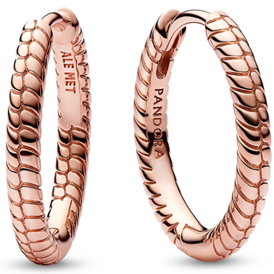 판도라  모먼트 스몰 참 후프 이어링 282728C00