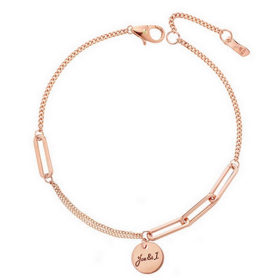 모아르쥬얼리 모아르 14K 팔찌 체인 클립 금팔찌 코인 믹스